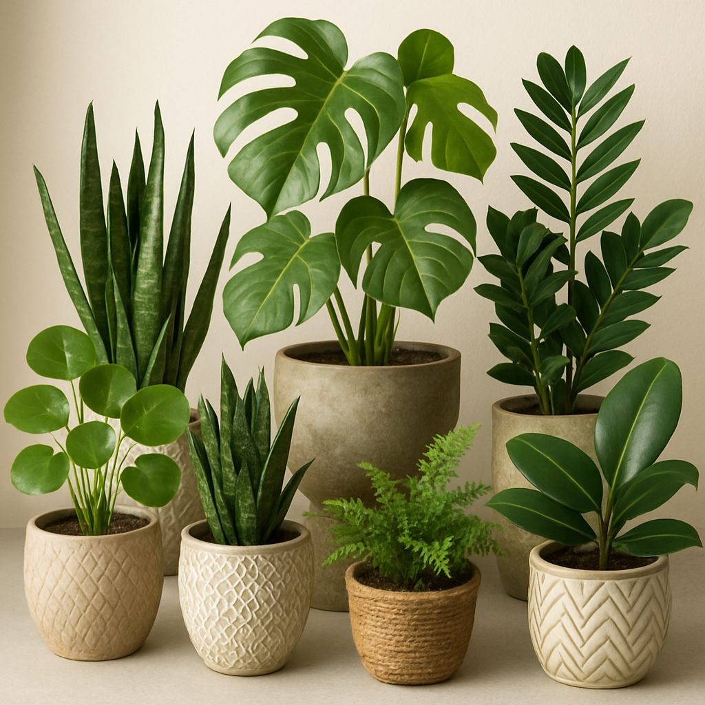 Various indoor plants